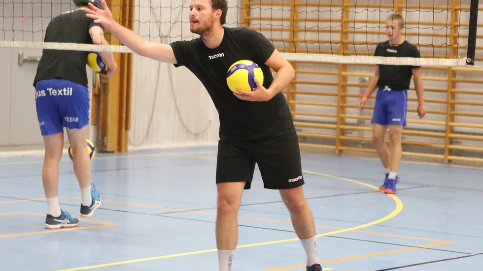 Mattias Lindberg tränade är med på VVK:s träning. 