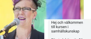 Rebecka blev kallad till komvuxstudier – i ett klassrum
