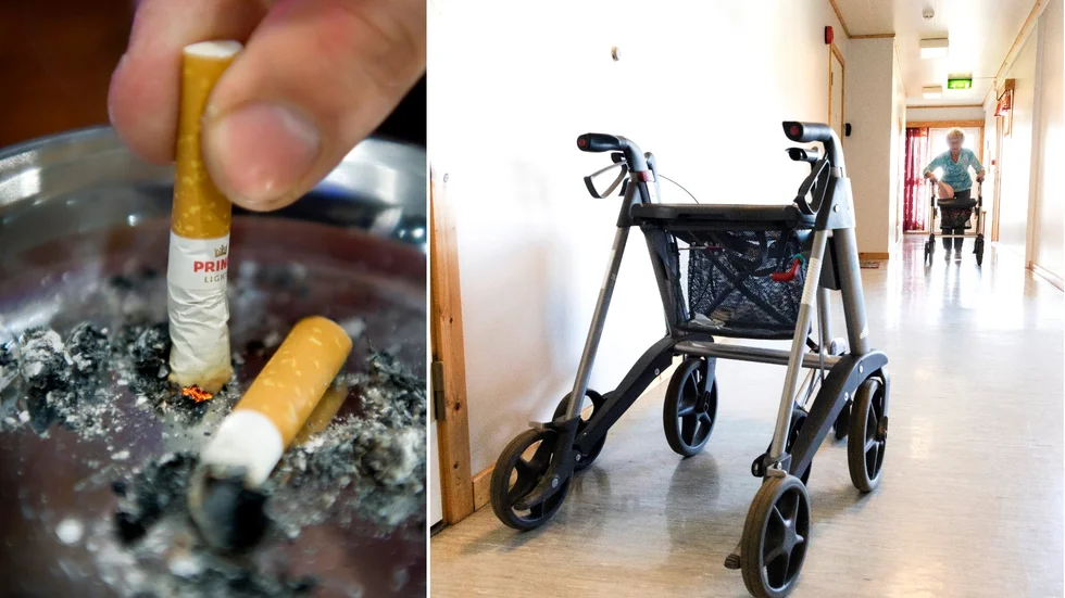 Personal rökte på omsorgsboende – orsakade brand