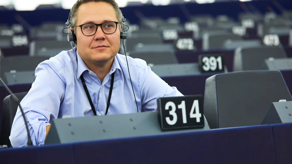 Johan Danielsson (S) har varit drivande i EU-parlamentets hantering av nya regler för lastbilstrafiken i EU. Arkivfoto.