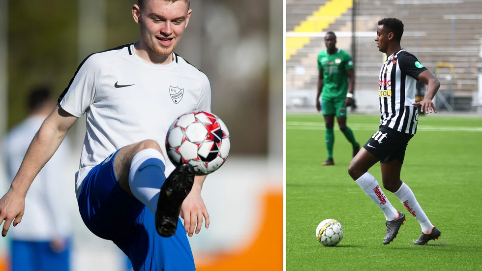 Dino Salihovic och Theo Rask.