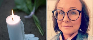 Då hedras flickan Esmeralda med en ljusmanifestation