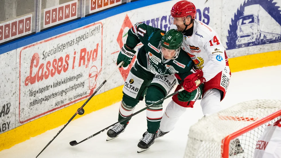 Almtuna mot Tingsryd i söndagens möte i Nelson Garden Arena.