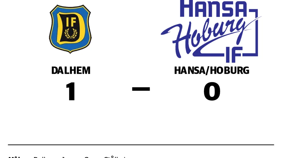 Dalhem vann mot Hansa/Hoburg