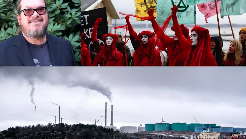 Nicklas Adamsson, gruppledare för Miljöpartiet i Katrineholm, har deltagit i flera manifestationer mot Preems utbyggnadsplaner i Lysekil. Nu gläds han åt beskedet att planerna skrotas.