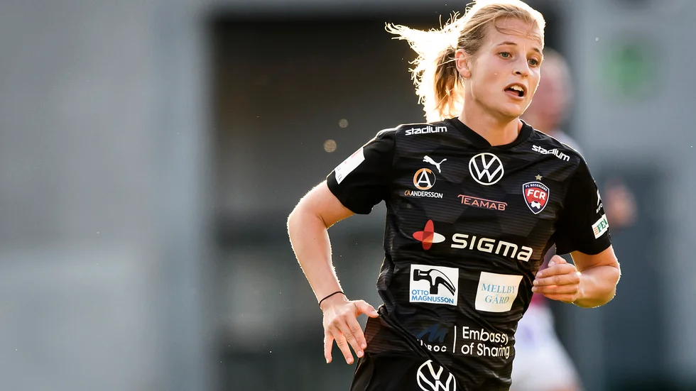 Anna Anvegård blev tvåmålsskytt. Arkivbild.