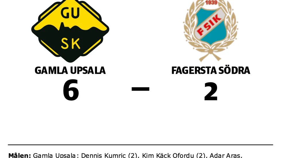 Gamla Upsala vann mot Fagersta Södra