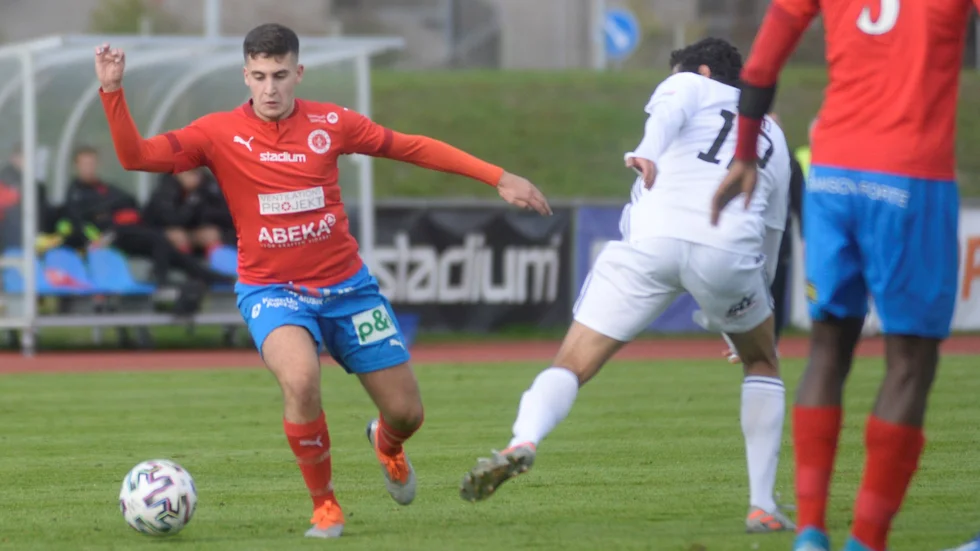 Alexander Alp var den som med sitt nickmål såg till att skapa lite nerv i cupmötet mot allsvenska Östersund.