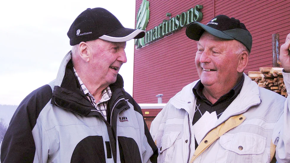 Åke och Nils Martinson berättade om familjeföretagets utveckling 1995.