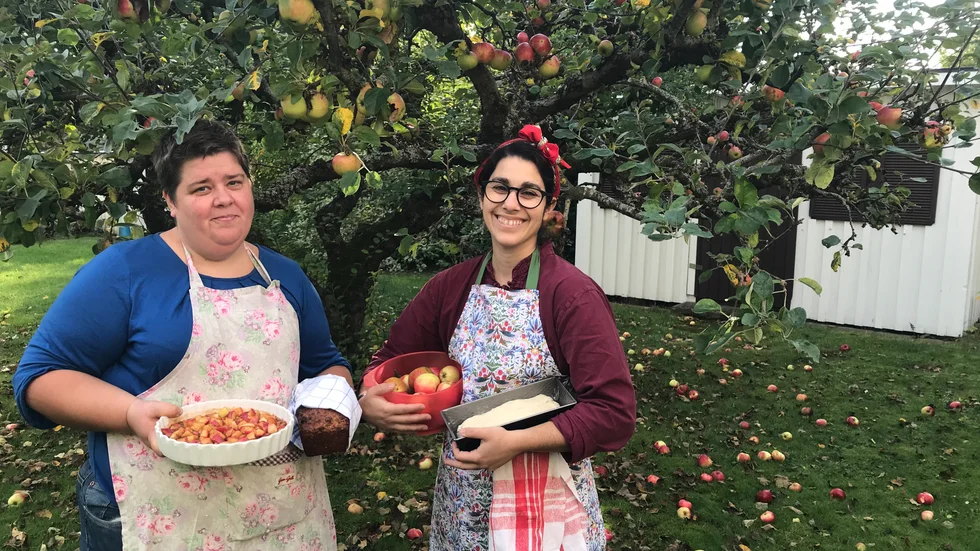 Shabnam Sam Ó Cleirigh och Ylva Hedin 