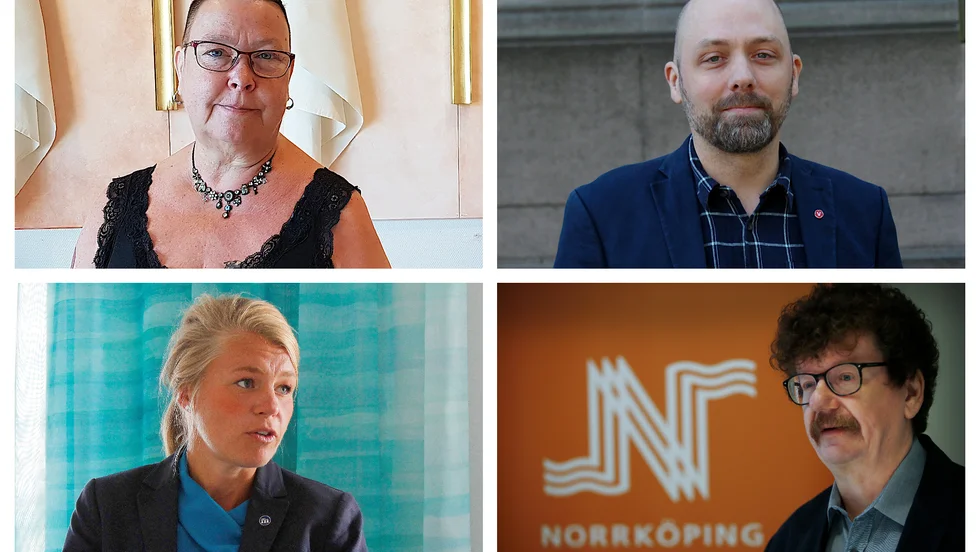 Mia Sköld (MP), Nicklas Lundström (V), Sophia Jarl (M) och Lars Stjernkvist (S) berättar om hur deras respektive partier ser på förslaget om flygplatsen.