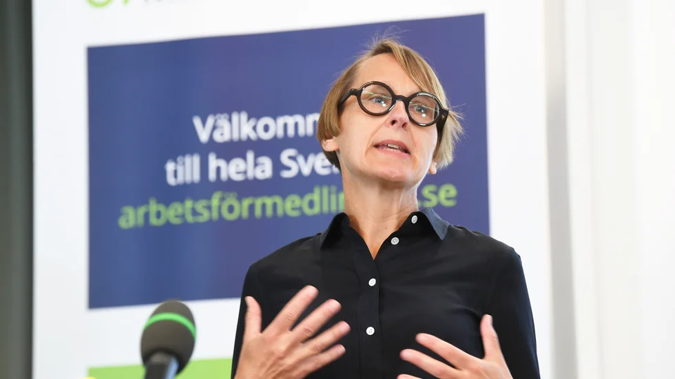 Arbetsförmedlingens analyschef Annika Sundén målar upp dystert scenario. Arkivbild.