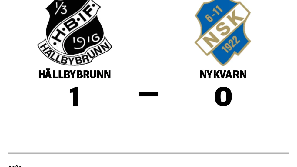 Hällbybrunns IF vann mot Nykvarns SK