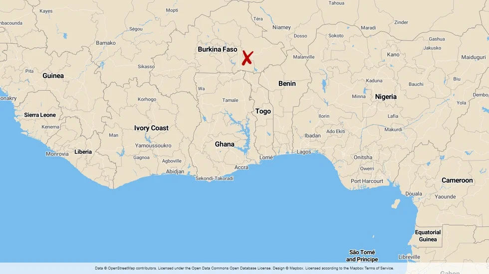 Attacken inträffade i Fada N´Gourma i östra Burkina Faso.