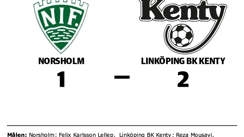 Norsholms IF förlorade mot BK Kenty