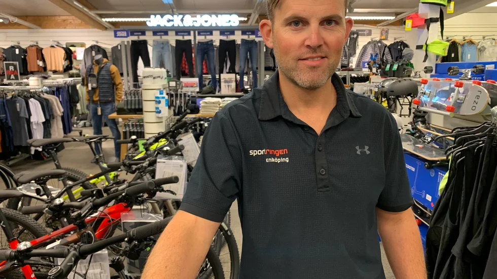 Johan Rostner har drivit Sportringen i Enköping i tre år tillsammans med Daniel Karlsson. 