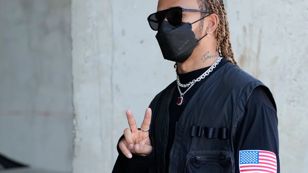 Lewis Hamilton på Hungaroring inför Ungerns GP.