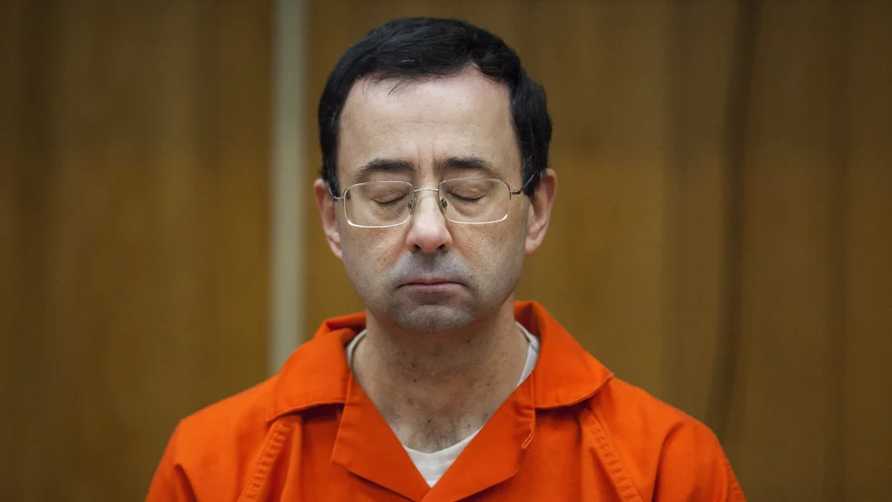 Larry Nassar sitter i fängelse för att ha förgripit sig på unga gymnaster. Arkivbild.