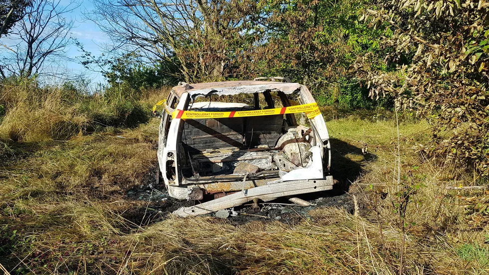 Räddningstjänsten larmades till en bilbrand på torsdagsmorgonen.