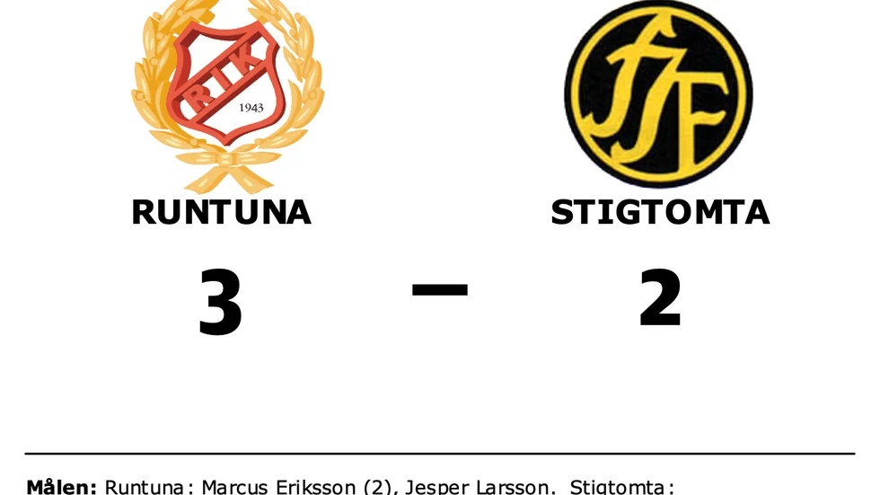 Runtuna vann mot Stigtomta