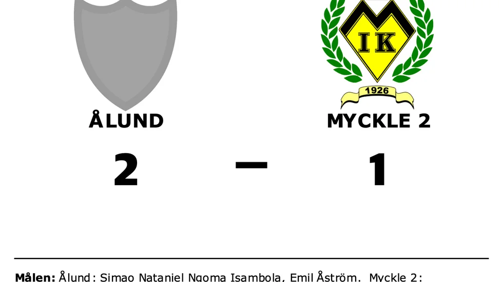 Ålund vann mot Myckle 2