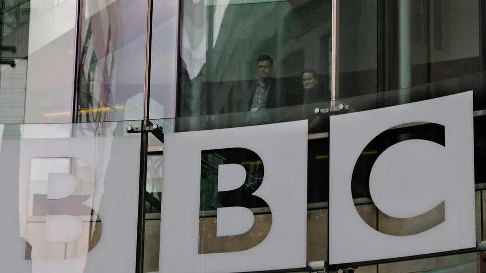 Brittiska mediehuset BBC i London. Arkivbild,