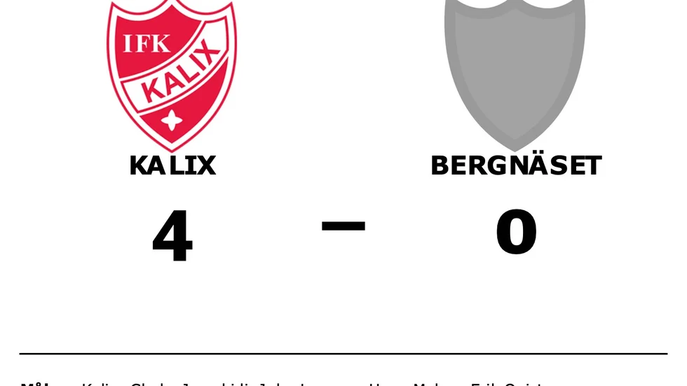 IFK Kalix vann mot Bergnäsets AIK 2