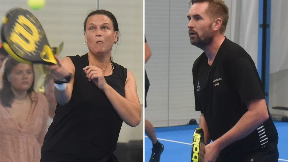 Nina Hjelmland och Stefan Lind vann A-klasserna i helgens americano i padel.