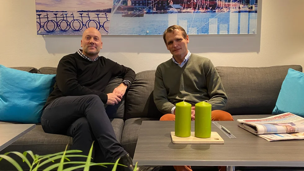 Magnus Lindberg på Tillväxt Motala och Ian Hamilton på Claentech Östergötland har stora förhoppningar om hur cirkulär ekonomi kan hjälpa Motalas företag.