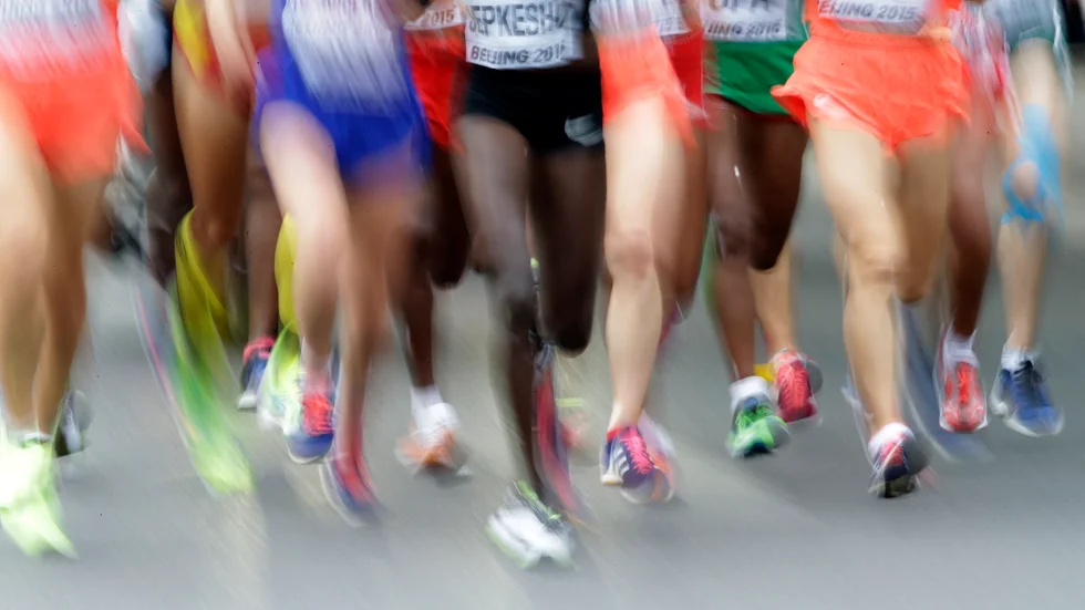 Det blir inget maratonlopp i Wuhan i Kina på grund av oro för coronasmitta. Arkivbild.