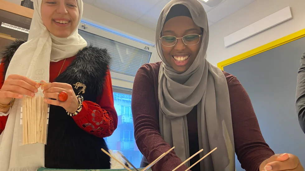  Joud Ghazal till vänster och Hamdi Haji Ahmed till höger