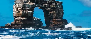 Känd klippformation vid Galápagos kollapsar
