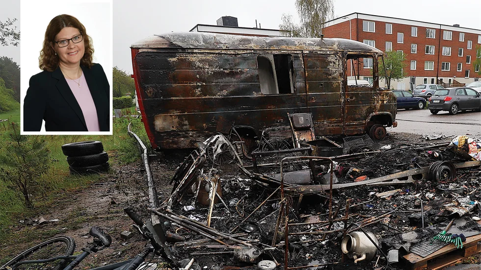 Helen Bernerfalk är jurist vid Konsumenternas försäkringsbyrå: "Om man har minst halvförsäkring så ingår ersättning för brand i försäkringen.