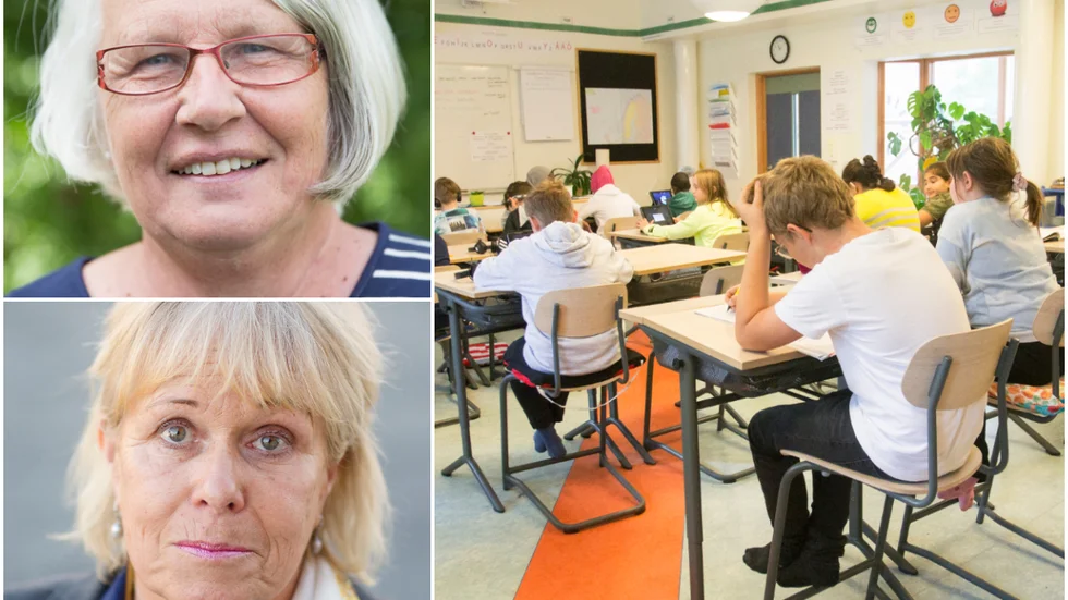 Liberalerna Inger Hult och Ewa Callhammar vill utöka timplanen i grundskolan.