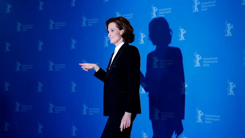 Skådespelerskan Sigourney Weaver på premiären av filmen 
My Salinger Year.