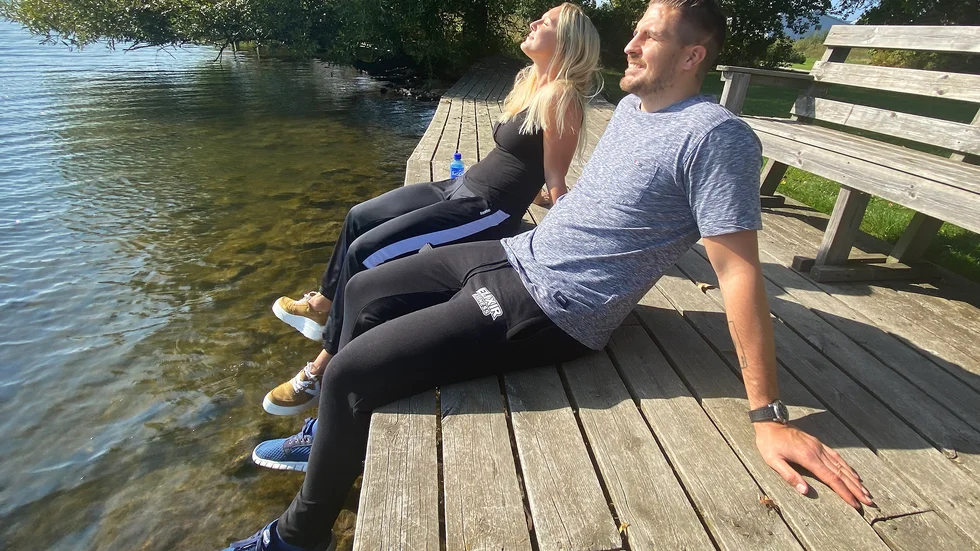 "Man förstår sig inte riktigt på vädret ibland", konstaterar Erik Skoglund och Angelica Sjöstedt.