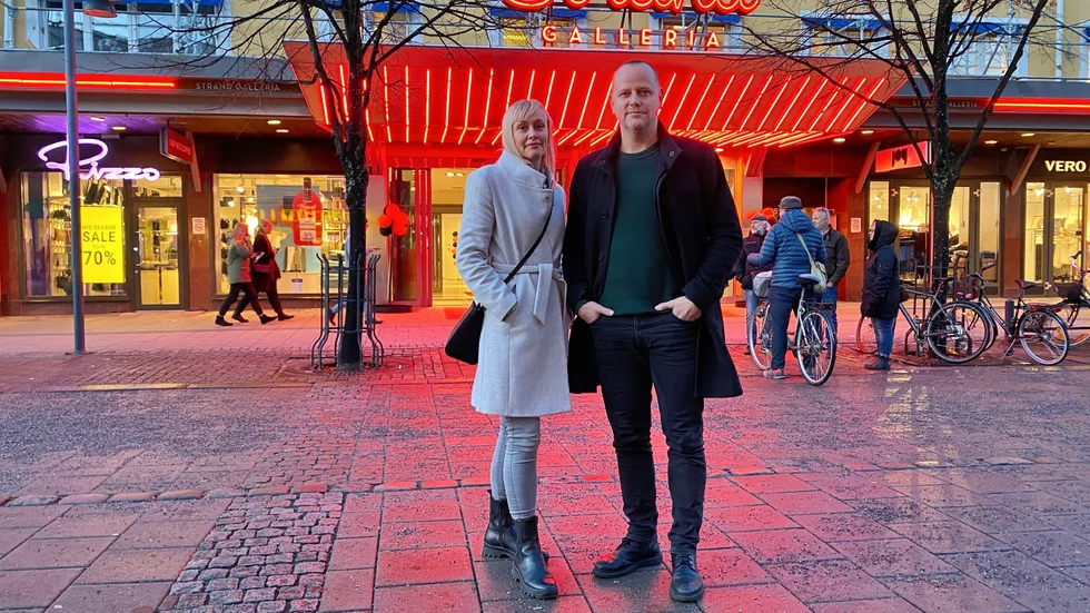 Centrumledaren Marie Mitchell och Johan Lång, affärschef för Diös fastigheter i Luleå, berättar om trender inom handeln i stadskärnorna.