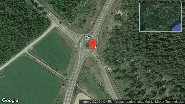 Singelolycka på väg 53