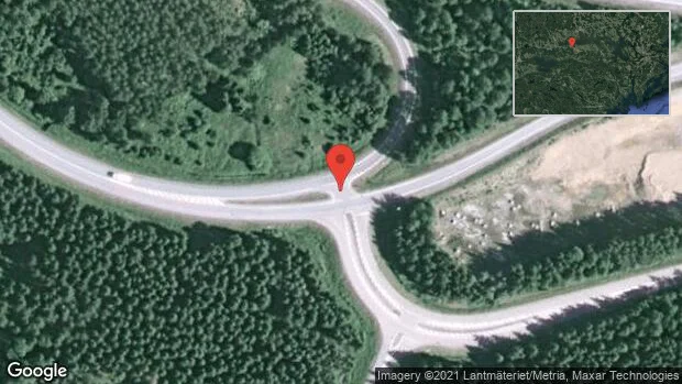 Trafikolycka på väg 56