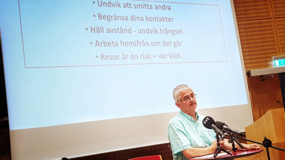 Norrbotten har nästan tio gånger högre smittspridning än resten av Sverige och smittskyddsläkare Anders Nystedt uppmanar till försiktighet under midsommar. 