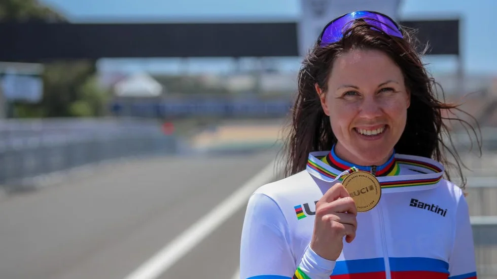 Anna Beck tog EM-guld i tempolopp i Österrike under fredagen. Arkivbild.