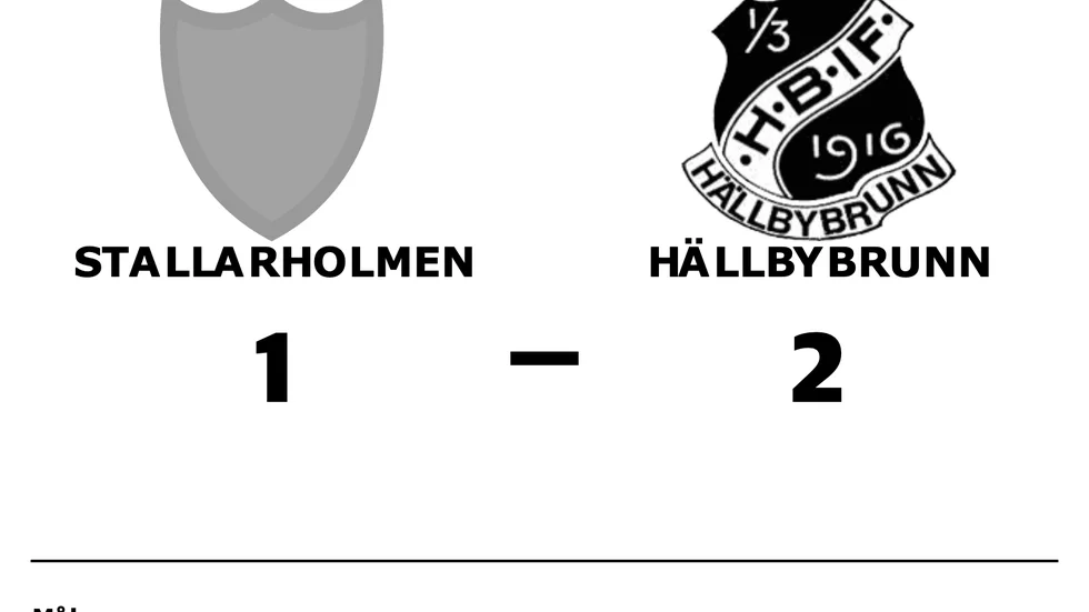 Stallarholmen förlorade mot Hällbybrunn