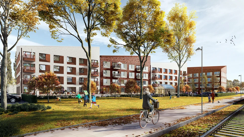 Billigt boende i hus med vacker exteriör. Så resonerade samhällsplaneringsnämnden i sin tävling, där Mård Lind förvaltnings AB, segrade med sitt bidrag.