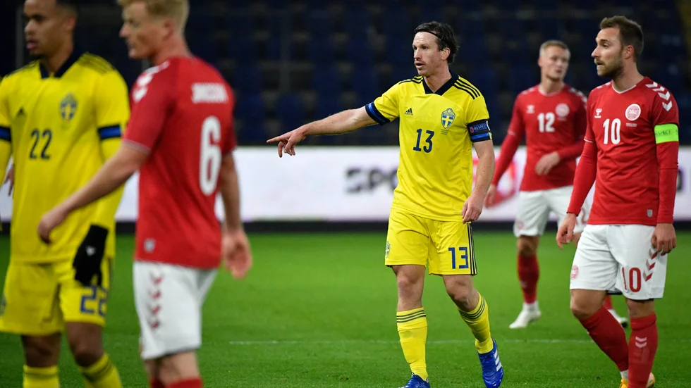 Gustav Svenssons kinesiska klubb Guangzhou City stoppar honom från VM-kvalen mot Georgien och Kosovo. Arkivbild