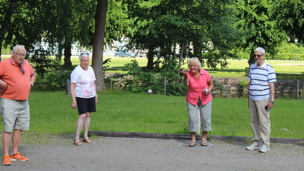 Snart är det dags för boule i Bruksparken igen, för PRO och SPF. Här en bild från en tidigare match.