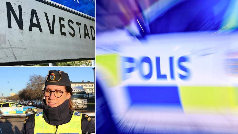 "Det finns ingen anledning för boende i området att känna oro", säger polisens presstalesperson Åsa Willsund om morgonens händelse i Navestad.