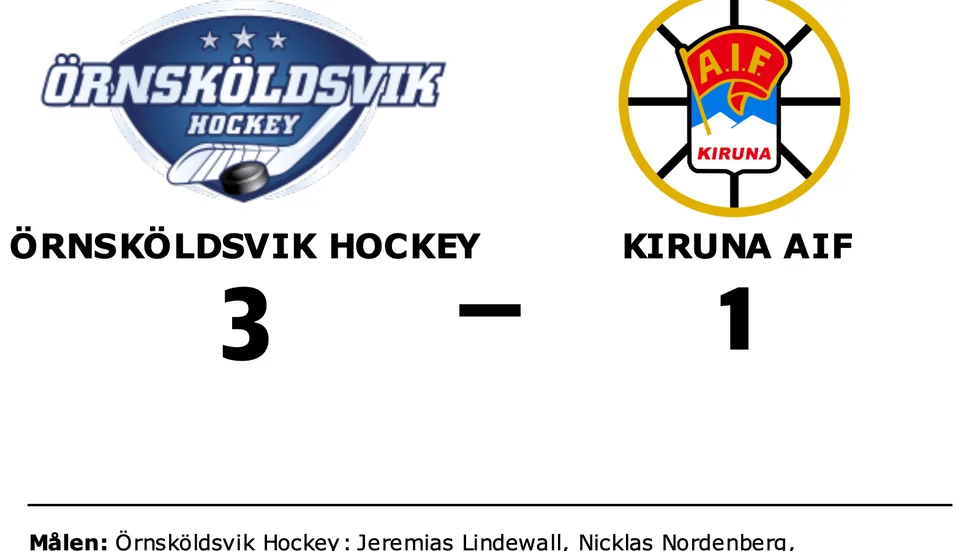Örnsköldsvik Hockey vann mot Kiruna AIF