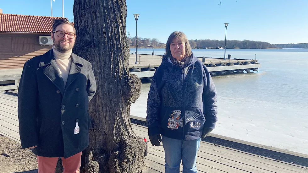 John Johansson, ordförande, och Annki Ferngren, sekreterare, i styrelsen för den nybildade föreningen Fontänhus Strängnäs.