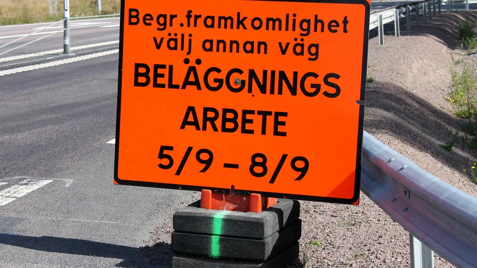 På söndag startar vägarbetet på väg 34.