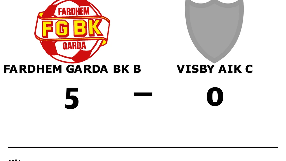 Fardhem Garda BK B vann mot Visby AIK C